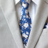 Levi Blue Floral Skinny Tie