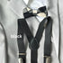 Plaid Kids Bow Tie & Suspender Set