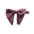 Blue & Orange Paisley Long-Tail Bow Tie & Pocket Square Set