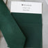 Hudson Two-Tone Hunter Green Solid & Floral Tail Tie