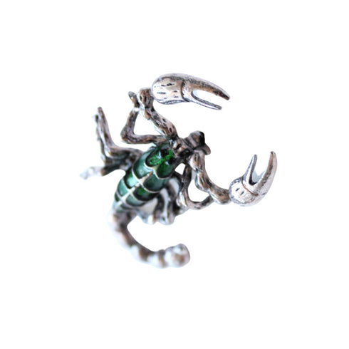 Scorpion Striped Lapel Pin