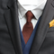 Chocolate Brown Solid Skinny Tie