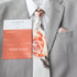 Terracotta Burnt Orange Floral Tie & Pocket Square Set