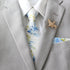 Dylan Blue Floral Tie & Pocket Square Set