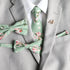 Taylor Sage Green Floral Bow Tie