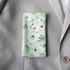 Pistachio Light Green Peony Floral Tie & Pocket Square Set
