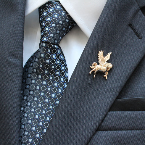 Horse Gold Plated Brooch Pin
