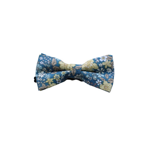 Easton Blue & Yellow Floral Bow Tie