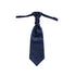 Blue Paisley Ruche Cravat Tie & Pocket Square Set