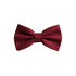 Burgundy Solid Cotton Adult Pre-Tied Bow Tie