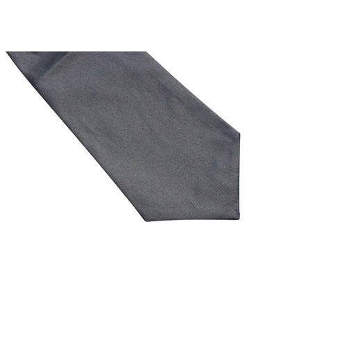 Platinum Gray Solid Ruche Cravat