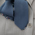 Remington Two-Tone Slate Blue Solid Front & Blue Floral Tail Tie