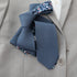 Remington Two-Tone Slate Blue Solid Front & Blue Floral Tail Tie