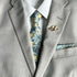 Easton Blue & Yellow Floral Pocket Square