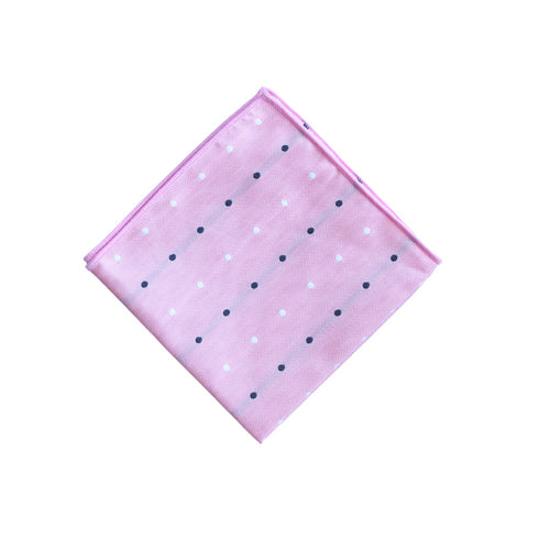 Brea Pink Dots Pocket Square