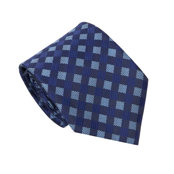 Amina Blue Checkered Tie