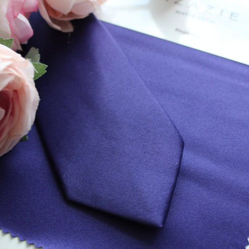 Regency Purple Satin Skinny Tie