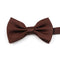 Chocolate Brown Satin Adult Pre-Tied Bow Tie