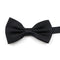 Black Satin Solid Bow Tie
