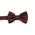 Chocolate Brown Satin Bow Tie