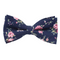 Ezra Dark Blue & Pink Floral Bow Tie