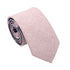 Stevie Two-Tone Dusty Rose Solid & Floral Tail Tie