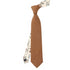 Terracotta Two-Tone Solid Front & Floral Tail Tie