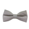 Anniston Solid Gray Bow Tie