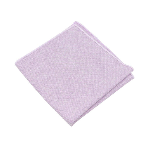 Lavender Cotton Solid Pocket Square
