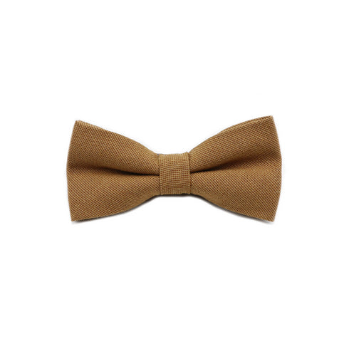 Terracotta Cotton Solid Adult Pre-Tied Bow Tie