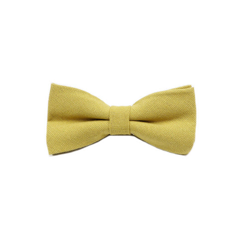 Rust Yellow Solid Bow Tie