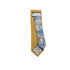 Mustard Yellow Two-Tone Solid Front & Floral Tail Tie