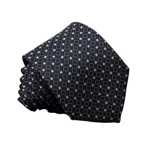Elsie Black Checkered Dots Tie
