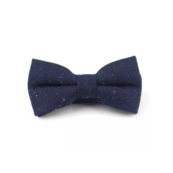 Ryan Dark Blue Wool Bow Tie