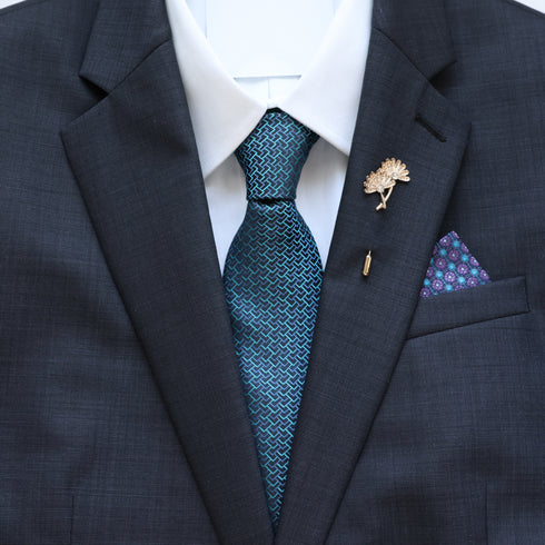 Nora Teal & Blue Tie