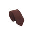 Chocolate Brown Solid Skinny Tie