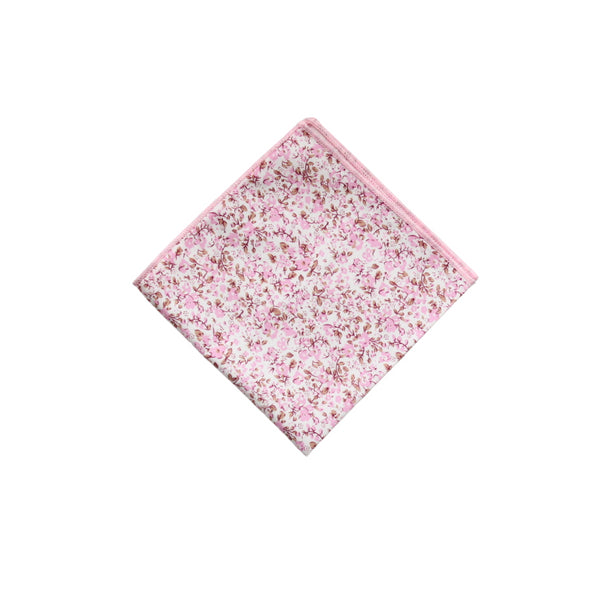 Blaine Pink Floral Pocket Square
