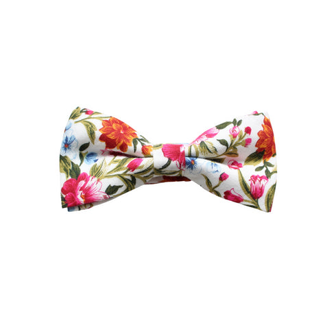 Kamryn Fuschia Pink Floral Bow Tie