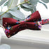 Kerry Cabernet Floral Bow Tie