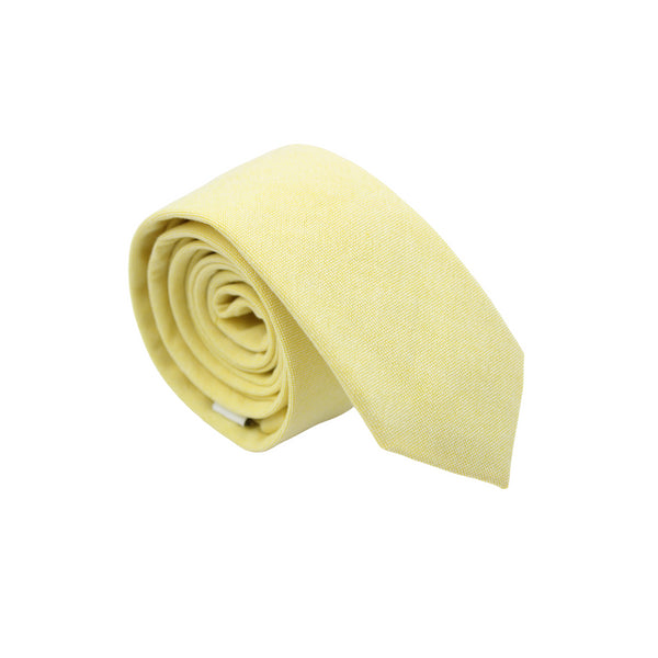 Lane Canary Yellow Skinny Tie
