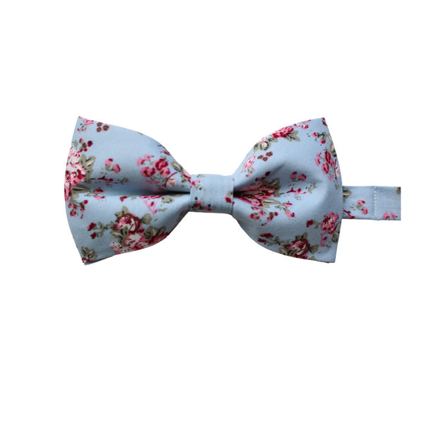 Marlow Blue Floral Bow Tie