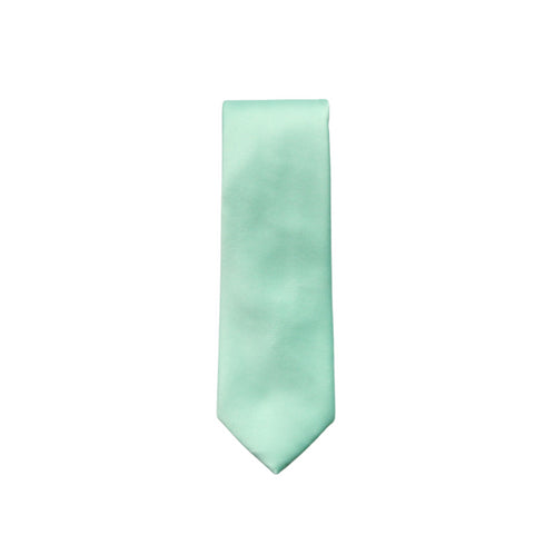 Mint Green Satin Skinny Tie