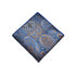 Blue Paisley Long-Tail Bow Tie & Pocket Square Set