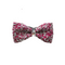 Fuschia Hot Pink Rhinestone Crystal Bow Tie