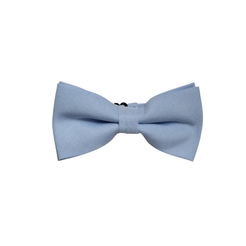 Rayne Light Blue Solid Bow Tie