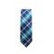 Roman Modern Blue Plaid Tie