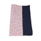 Blaine Dark Blue Solid & Pink Floral Pocket Square