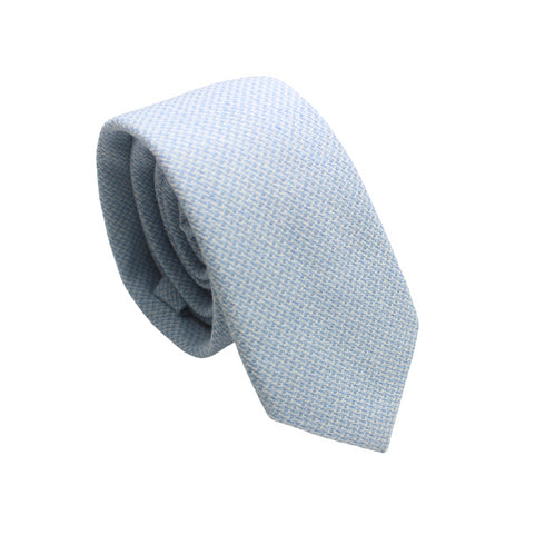 Jordan Light Blue Textured Cotton Tie