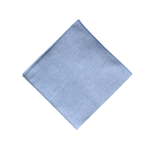 Quinn Light Blue Solid Pocket Square