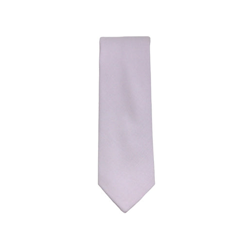 Lilac Solid Cotton Skinny Tie